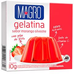 GELATINA DE MORANGO LIGHT MAGRO - 36X10G