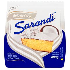 MISTURA PARA BOLO DE  COCO SARANDI - 12X400G