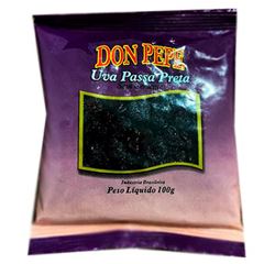 PASSAS PRETAS SEM CAROÇO DON PEPE - 50X100G