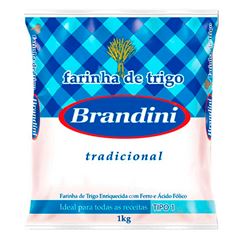FARINHA DE TRIGO SEM FERMENTO BRANDINI - 10X1KG