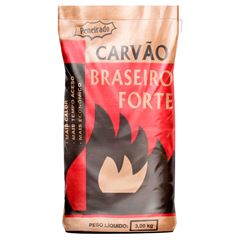 CARVÃO VEGETAL BRASEIRO FORTE - 3KG