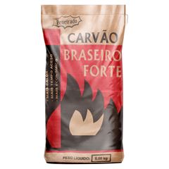 CARVÃO VEGETAL BRASEIRO FORTE - 8KG