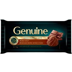 CHOCOLATE PURO AO LEITE BARRA GENUINE 2,1KG