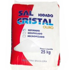 SAL REFINADO CRISTAL OURO - 25KG
