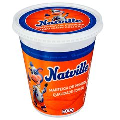MANTEIGA COM SAL NATVILLE - 6X500G