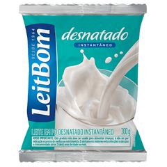 LEITE EM PÓ DESNATADO LEITBOM 50X200G