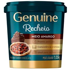 RECHEIO MEIO AMARGO GENUINE BALDE 1,05KG