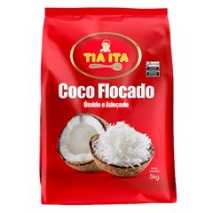 COCO RALADO UMIDO E ADOÇADO FLOCOS TIA ITA 5KG