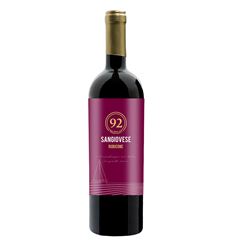 VINHO ITALIANO SANGIOVESE RUBICONE IGT 92 TINTO - 750ML