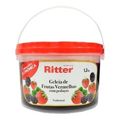 GELEIA FRUTAS VERMELHAS RITTER BALDE 1,2KG