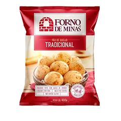 PÃO DE QUEIJO COQUETEL TRADICIONAL FORNO DE MINAS 26X400G