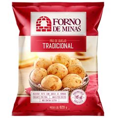 PÃO DE QUEIJO CRU TRADICIONAL FORNO DE MINAS 12X820G