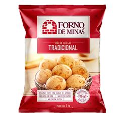 PÃO DE QUEIJO COQUETEL TRADICIONAL FORNO DE MINAS 10X1KG