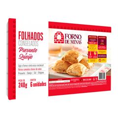 FOLHADO DE PRESUNTO E QUEIJO FORNO DE MINAS 10X240G