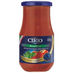MOLHO DE TOMATE COM MANJERICAO CIRIO 12X446G