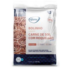 BOLINHO DE CARNE DE SOL COM REQUEIJÃO ALFAMA 3X1,05KG