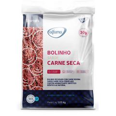 BOLINHO DE CARNE SECA ALFAMA 3X1,05KG