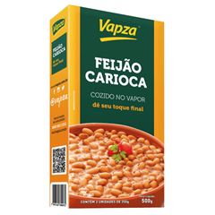 FEIJÃO CARIOCA COZIDO NO VAPOR VAPZA 12X500G