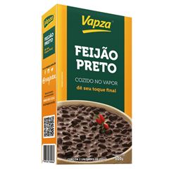 FEIJÃO PRETO COZIDO NO VAPOR VAPZA 12X500G