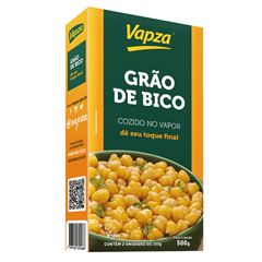 GRÃO DE BICO COZIDO NO VAPOR VAPZA 12X500G