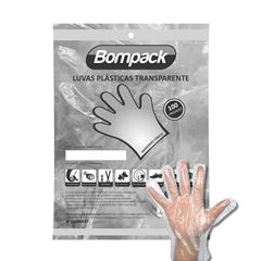 LUVA POLIETILENO BOMPACK 100UN