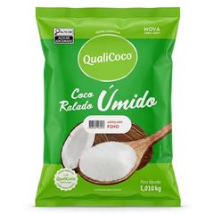 COCO RALADO ÚMIDO E ADOÇADO QUALICOCO 1KG