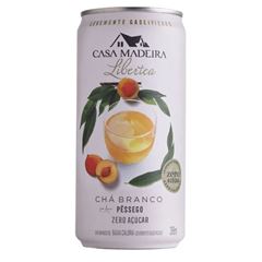 CHÁ BRANCO COM PÊSSEGO CASA MADEIRA LATA 12X269ML