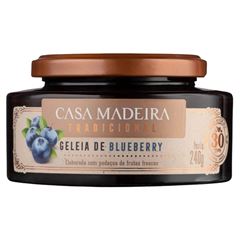 GELEIA TRADICIONAL DE BLUEBERRY CASA MADEIRA 12X240G