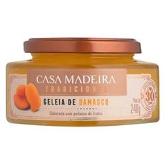 GELEIA TRADICIONAL DE DAMASCO COM PEDAÇOS CASA MADEIRA 12X240G