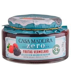 GELEIA ZERO DE FRUTA VERMELHAS CASA MADEIRA 12X220G