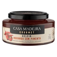 GELEIA GOURMET DE MORANGO COM PIMENTA CASA MADEIRA 12X240G