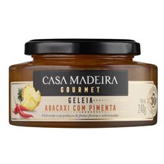 GELEIA GOURMET DE ABACAXI COM PIMENTA CASA MADEIRA 240G