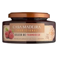 GELEIA TRADICIONAL DE FRAMBOESA CASA MADEIRA 240G