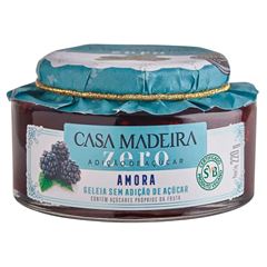 GELEIA ZERO DE AMORA CASA MADEIRA 220G