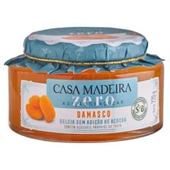 GELEIA ZERO DAMASCO CASA MADEIRA 220G