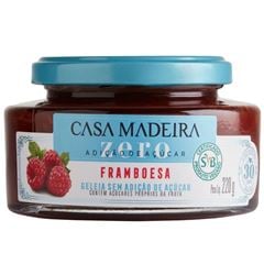 GELEIA ZERO FRAMBOESA CASA MADEIRA 220G