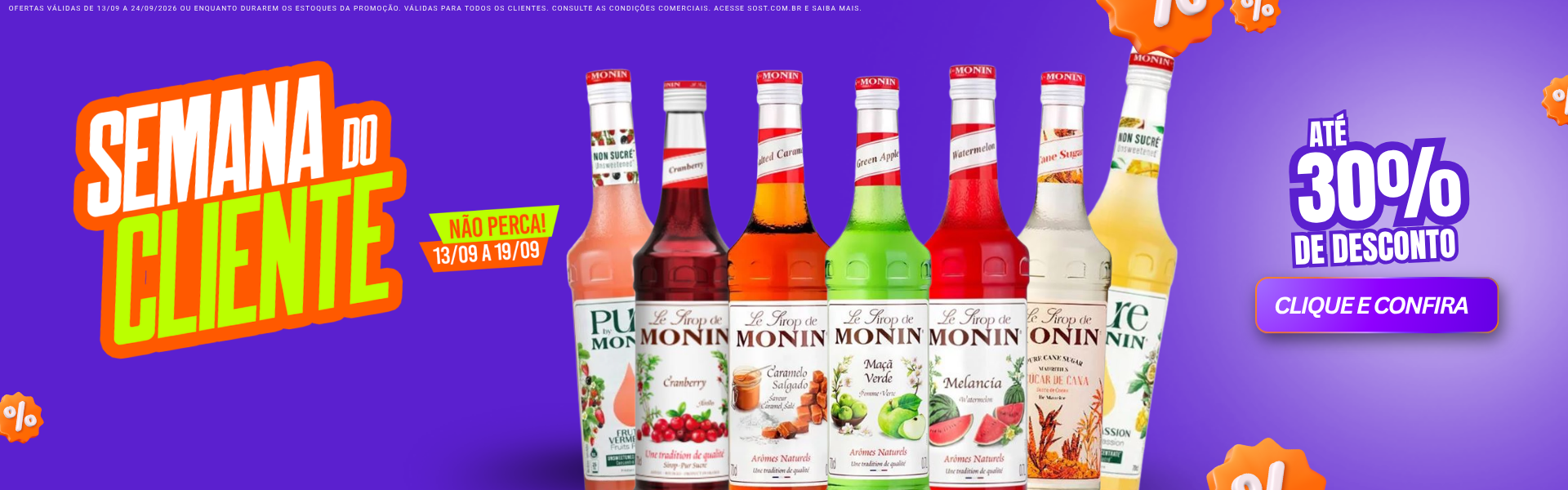 SEMANA DO CLIENTE - Monin